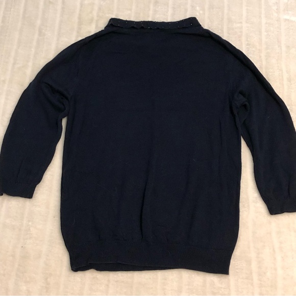 BOGO Free🦋 Van Heusen Navy Lightweight Collared Sweater - Picture 10 of 12